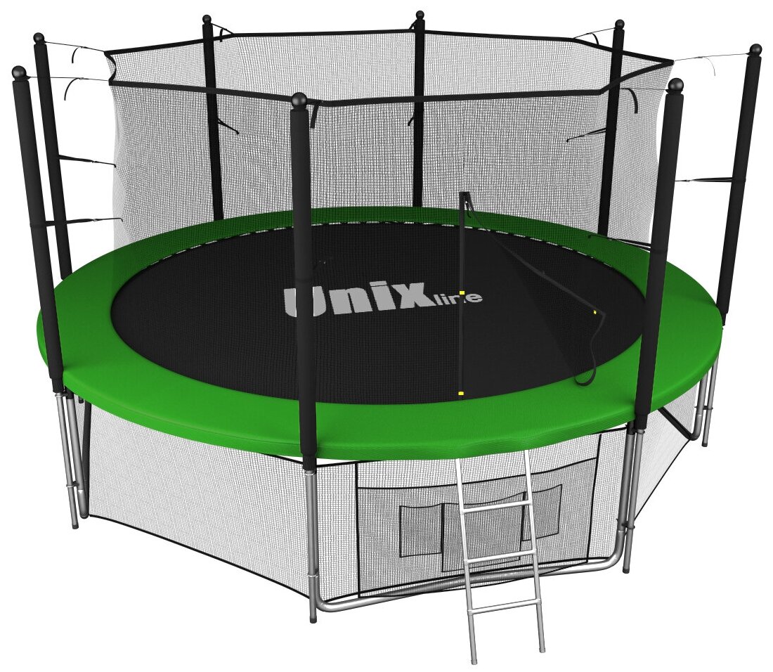  Unix line inside (green), 14 ft