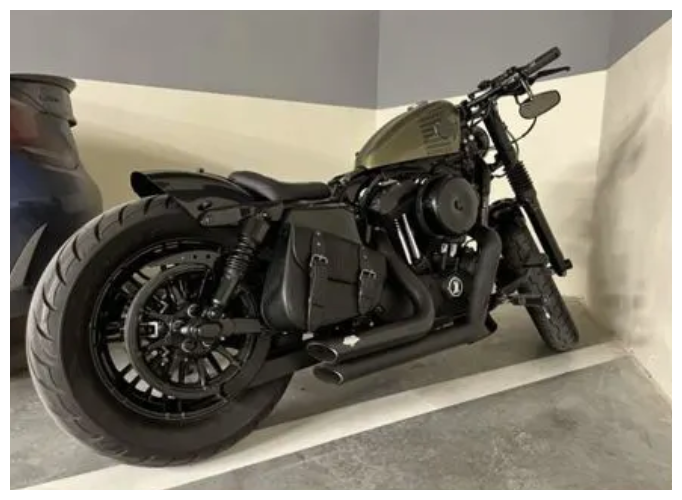 Кофр на раму Harley Davidson Sportster, Right side