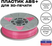 Пластик для 3D принтера ABS (АБС) ИКЦ, 1,75 мм, 1 кг, розовый