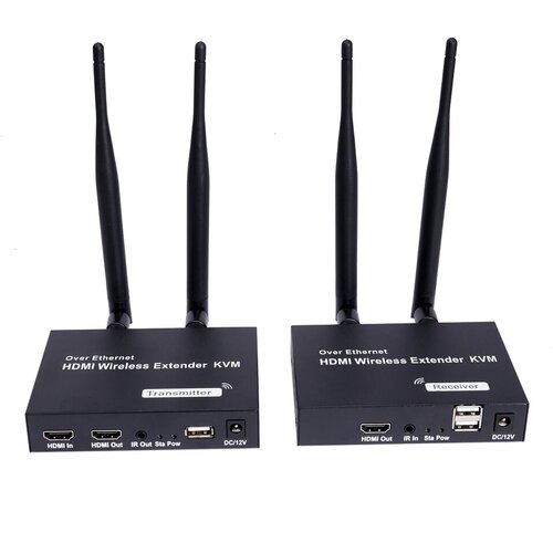 WIFI HDMI KVM-удлинитель (extender) до 200 м, HDMI+USB, 1080p/60Hz, IR | ORIENT VE054 wifi hdmi удлинитель extender до 50 м 1080p 60hz orient ve056