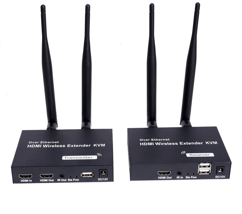 WIFI HDMI KVM-удлинитель (extender) до 200 м HDMI+USB 1080p/60Hz IR | ORIENT VE054