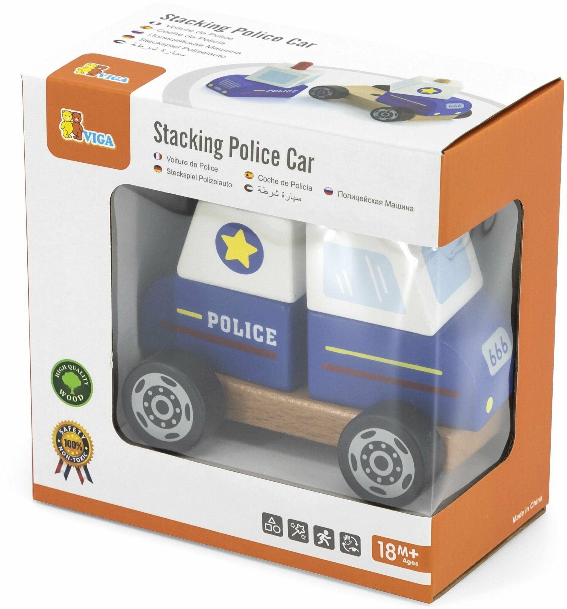 Игрушка Viga Toys Полицейская машина (50201) - фото №6