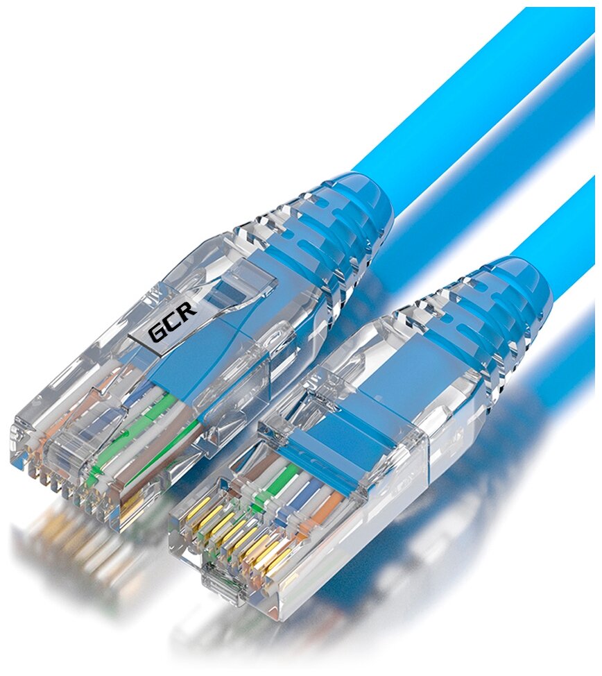 GCR Патч-корд 1.0m LSZH UTP кат.5e, зеленый, коннектор ABS, 24 AWG, ethernet high speed 1 Гбит/с, RJ45, T568B, GCR-52619 Greenconnect RJ45(m) - RJ45(m) Cat. 5e UTP 1м зеленый (GCR-52619) - фото №1