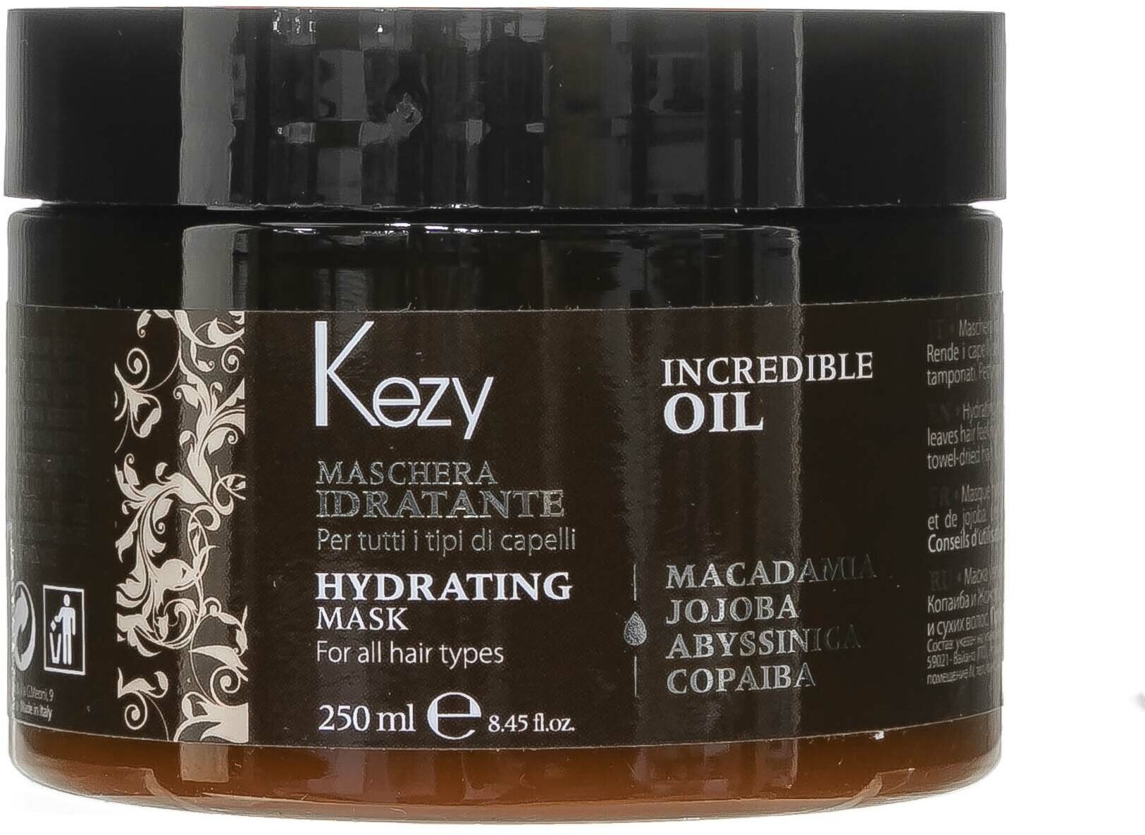 Kezy Увлажняющая маска для всех типов волос 250 мл (Kezy, ) - фото №4