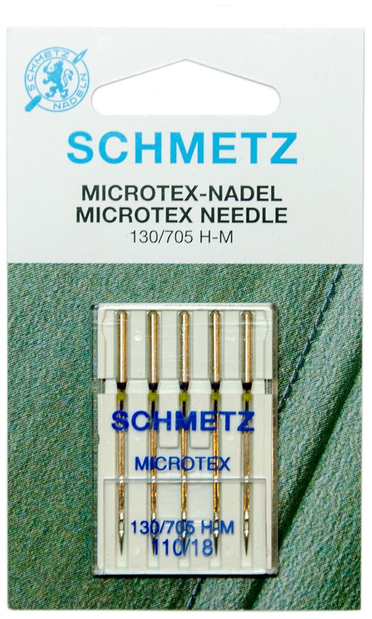 Иглы микротекс SCHMETZ особо острые, 130/705H-M, №110, 5 игл (22:31.MA2.VFS)