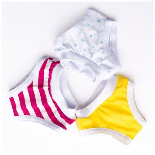 Набор из трех трусиков для Беби Бона (811) zapf creation набор одежды модный городской наряд для куклы baby born 830222 разноцветный