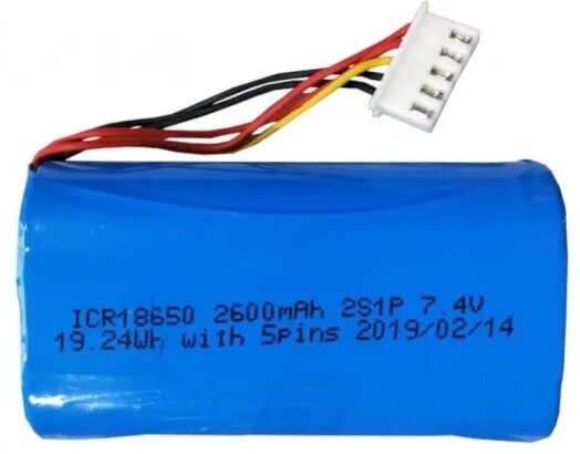 Аккумулятор 7.4v 2600mAh ICR18650 2S1P для АТОЛ Sigma 8Ф