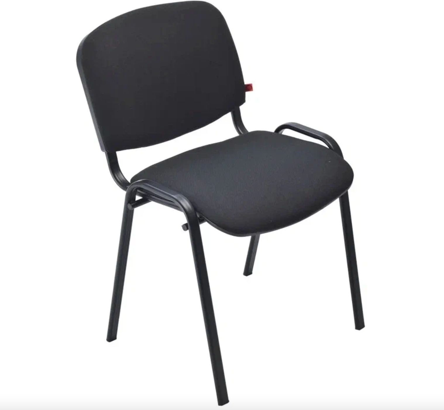 Кресло офисное Helmi HL-F01 "Изо", каркас черный, обивка ткань черная