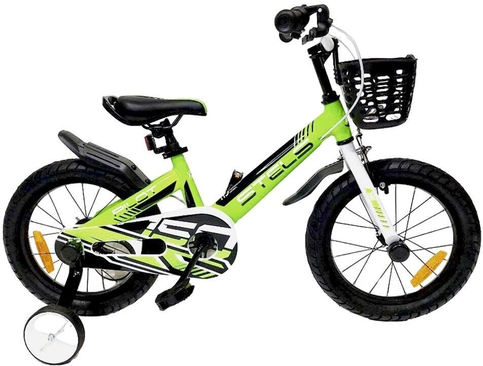 Велосипед детский двухколесный с колесами 16" Stels Pilot 150 лайм