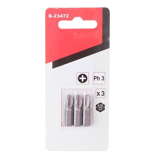 фото Набор бит makita phillips 3-25 3шт b-23472