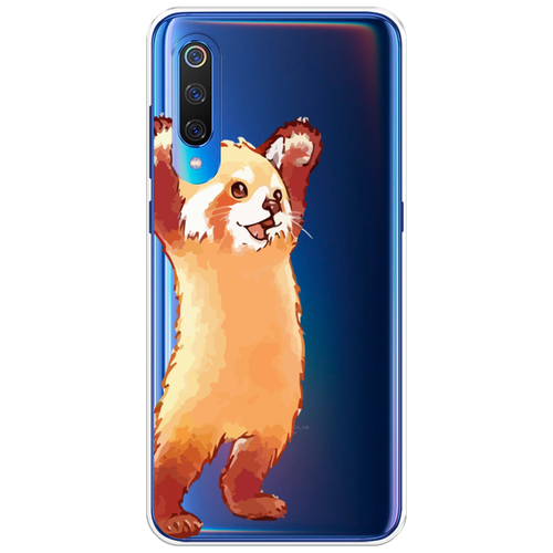 Силиконовый чехол на Xiaomi Mi 9 / Сяоми Ми 9 Красная панда в полный рост, прозрачный силиконовый чехол на xiaomi mi a1 сяоми м1 а1 красная панда в полный рост прозрачный