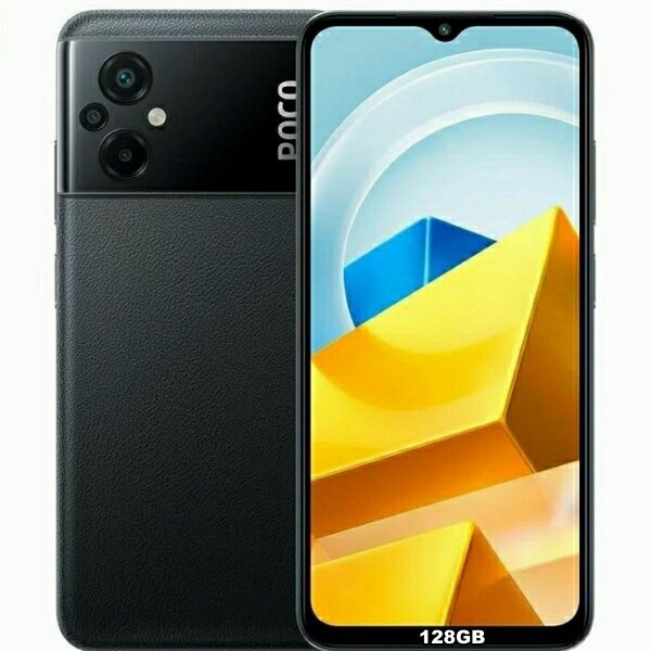 Смартфон Xiaomi POCO M5 6/128 ГБ Global, Dual nano SIM, черный