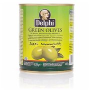 Оливки с косточкой в рассоле Super Mammouth 91-100 DELPHI 820г