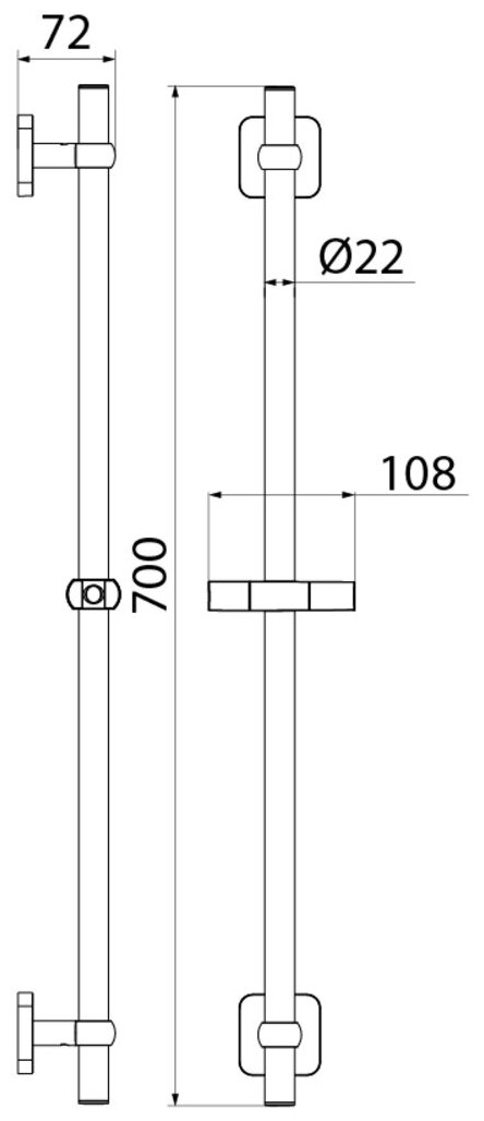 Стойка для душа, Bild, IDDIS, BIL7000i17