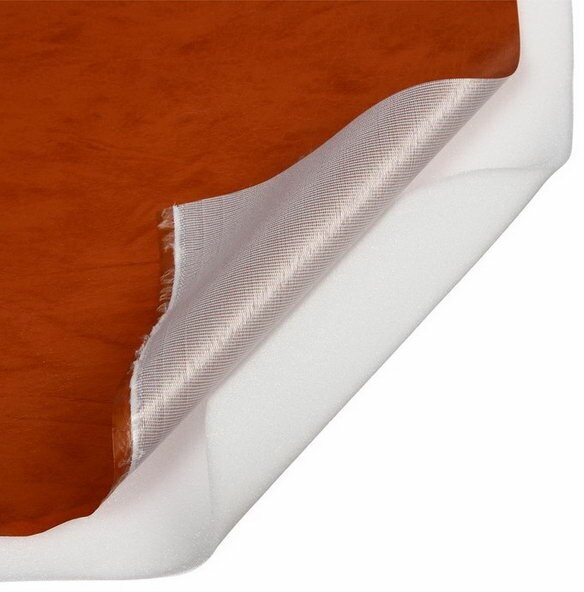 Комплект для обивки дверей 110 × 205 см: иск.кожа, поролон 3 мм, гвозди, коричневый, «Эконом» - фотография № 4