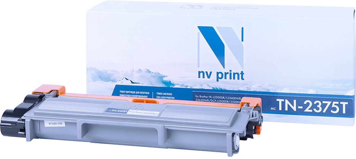 Лазерный картридж NV Print NV-TN2375T для Brother HL-L2300DR, , L2340DWR, , 2360DNR, 2365DWR, DCP-L2500DR, 2520DWR (совместимый, чёрный, 2600 стр.)