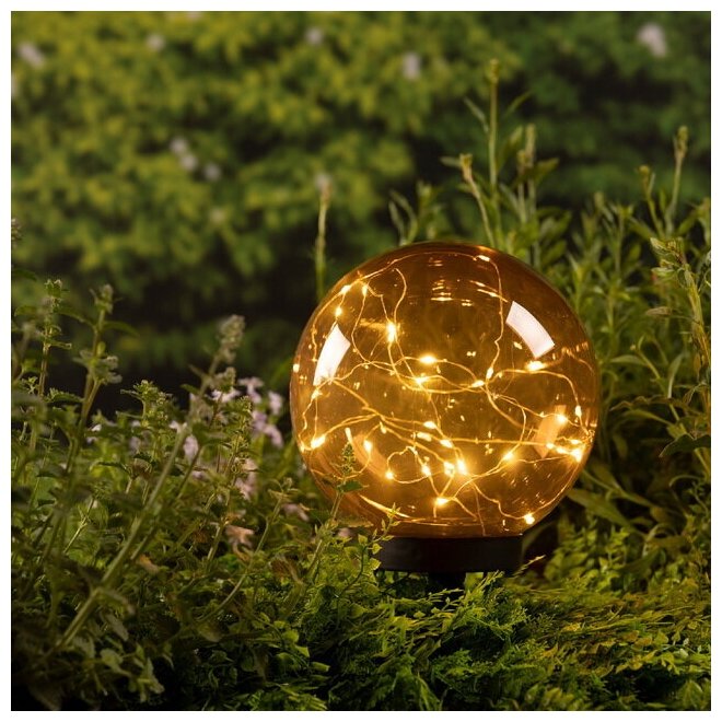 Kaemingk Садовый солнечный светильник Solar Tadema Amber 28*20 см, IP44 897422