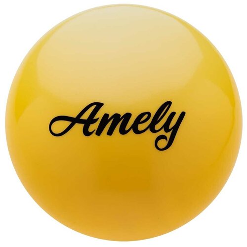фото Мяч для художественной гимнастики amely agb-101 19 см желтый
