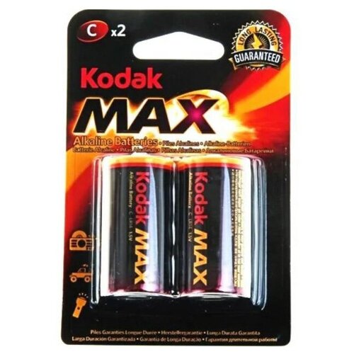 Батарейка Kodak Max Alkaline C (LR14), 2 шт.