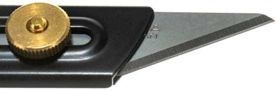 Нож OLFA хозяйственный металлический корпус, с выдвижным 2-х сторонним лезвием, 18мм - фотография № 14