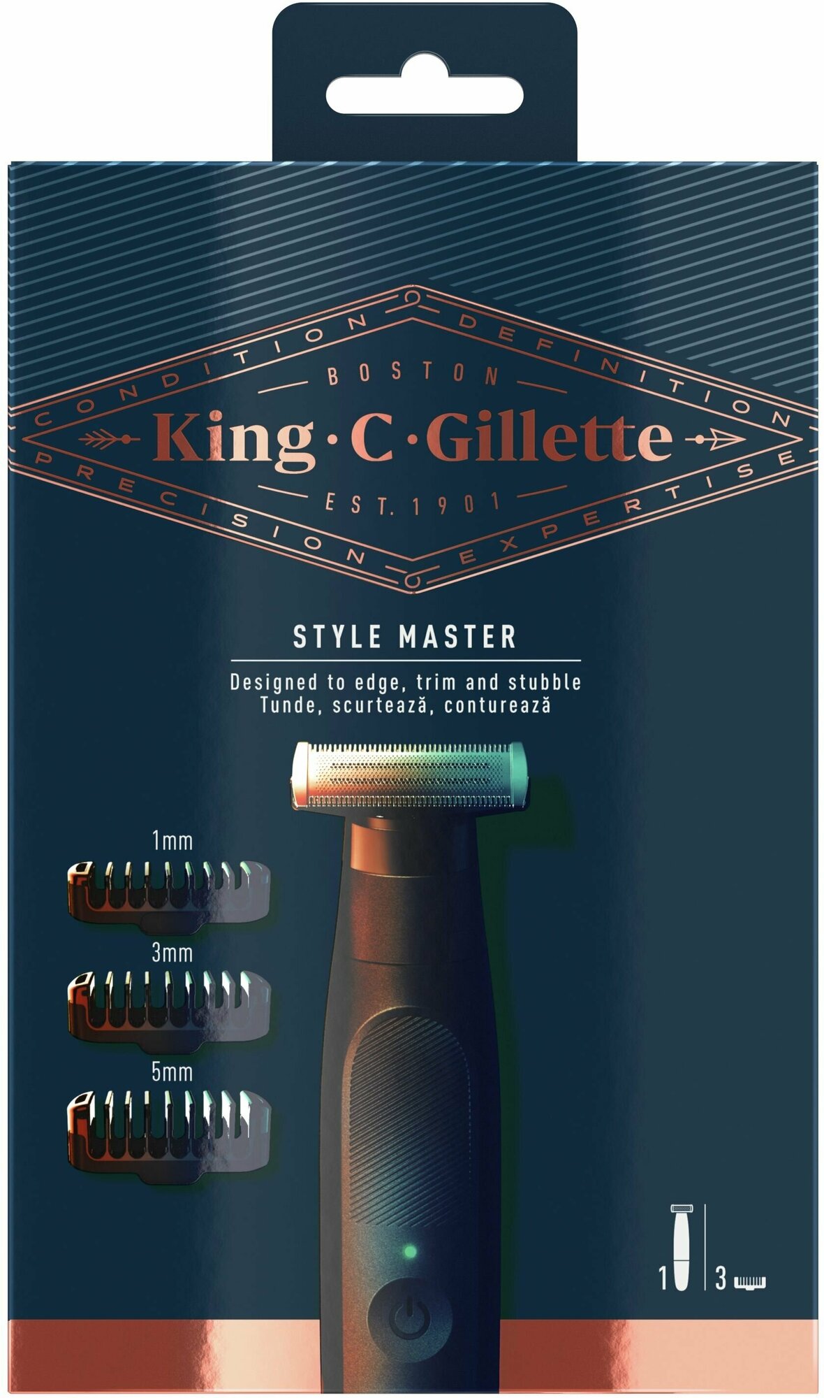 Триммер King C. Gillette Style Master беспроводной для щетины для точного стайлинга с 4D-лезвием Утконос - фото №14