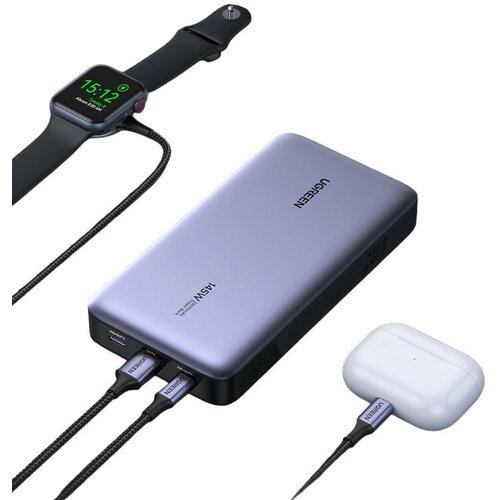 Внешний аккумулятор UGREEN PB205 (90597A) PD 145W Power Bank 25000 мАч тёмно-синий (Abyss Blue)