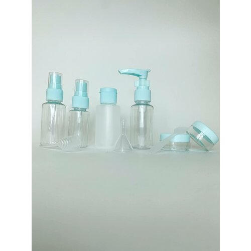 фото Дорожный набор, 9 предметов, розовый без бренда