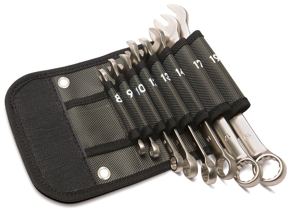 Набор ключей комбинированных 8 штук, в фирменной сумке, Дело Техники, 511308