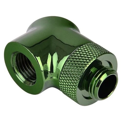 Адаптер жидкостной системы охлаждения Thermaltake Pacific G1/4 90 Degree Adapter-Green/DIY LCS/Fitting/2Pack