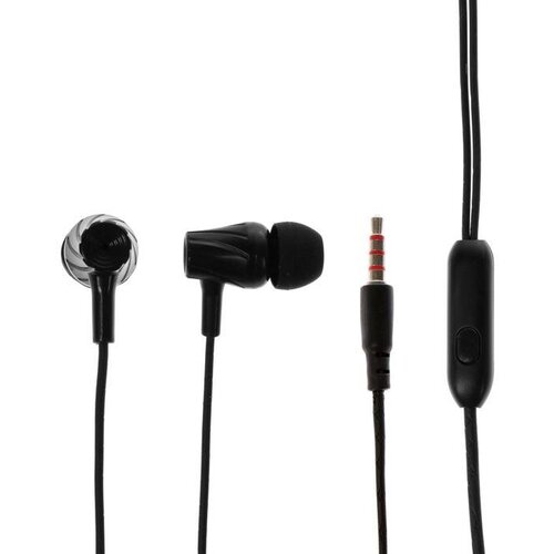 Наушники Krutoff HF-T83 вакуумные микрофон 106 дБ 16 Ом 1 м черные 394₽