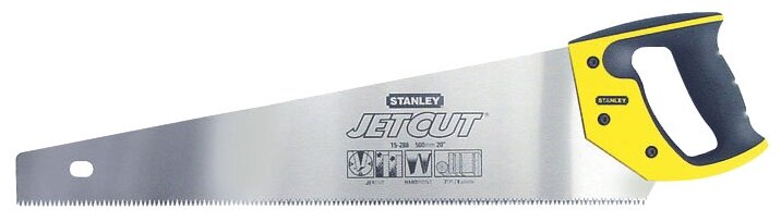 Ножовка по дереву "JET-CUT" с закаленным зубом 7*500мм (2-15-288) STANLEY