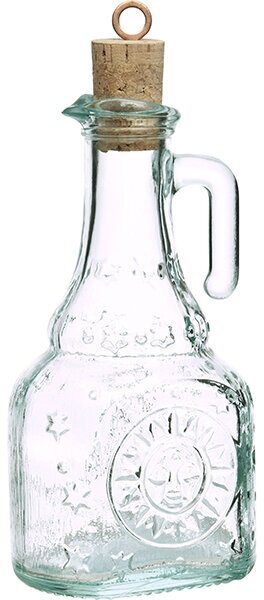 Бутылка-графин масло/уксус «Хелиос»; стекло; 240 мл; диаметр=75, высота=180, длина=77, ширина=60 мм; прозрачный