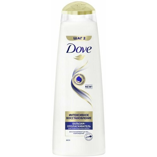 Бальзам для волос Dove Интенсивное Восстановление,350 мл dove hair therapy бальзам ополаскиватель объем и восстановление для тонких волос 350 мл