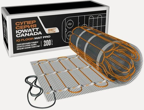 Изображение товара Теплый пол IQWATT IQ Floor MAT PRO-800 Вт 4 кв м(электрический нагревательный мат)