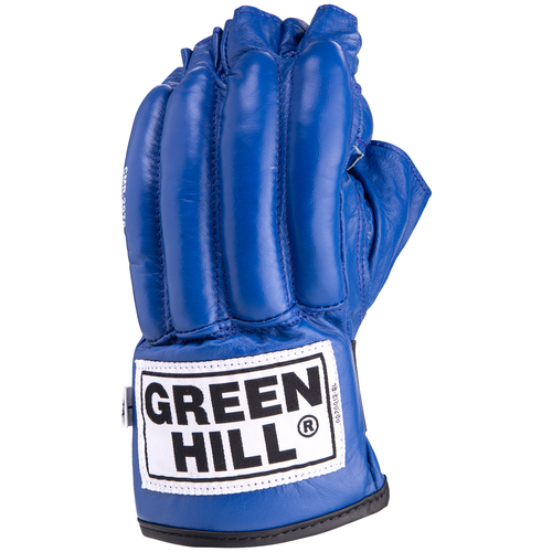 фото Перчатки снарядные green hill royal cmr-2076, шингарды, кожа, синие (l)