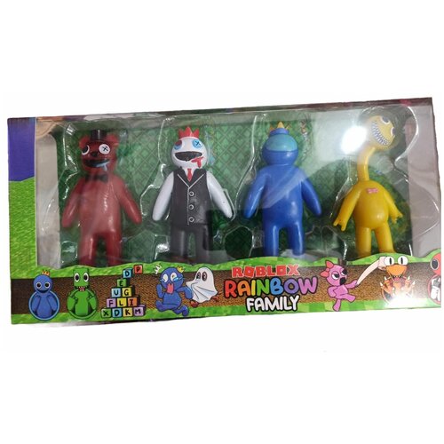 rainbow friends roblox game surrounding roblox rainbow friends set of 12 collectible figure Набор фигурок Радужные друзья из 4 шт по 10 -12 см