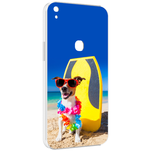 Чехол MyPads Гавайская-собака для Alcatel SHINE LITE 5080X 5.0 задняя-панель-накладка-бампер