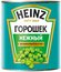 Зеленый горошек Heinz, натуральный , без добавок , 400 грамм
