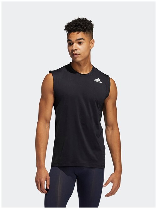 Майка adidas Techfit Sleeveless Fitted, размер l, черный