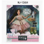 Кукла ABtoys Emily Розовая серия с олененком и аксессуарами, 30см - изображение