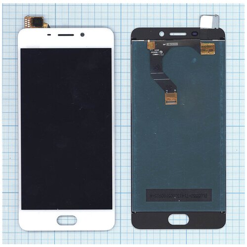 Модуль (матрица + тачскрин) для Meizu M6 Note белый смартфон meizu m6 note 3 32gb silver