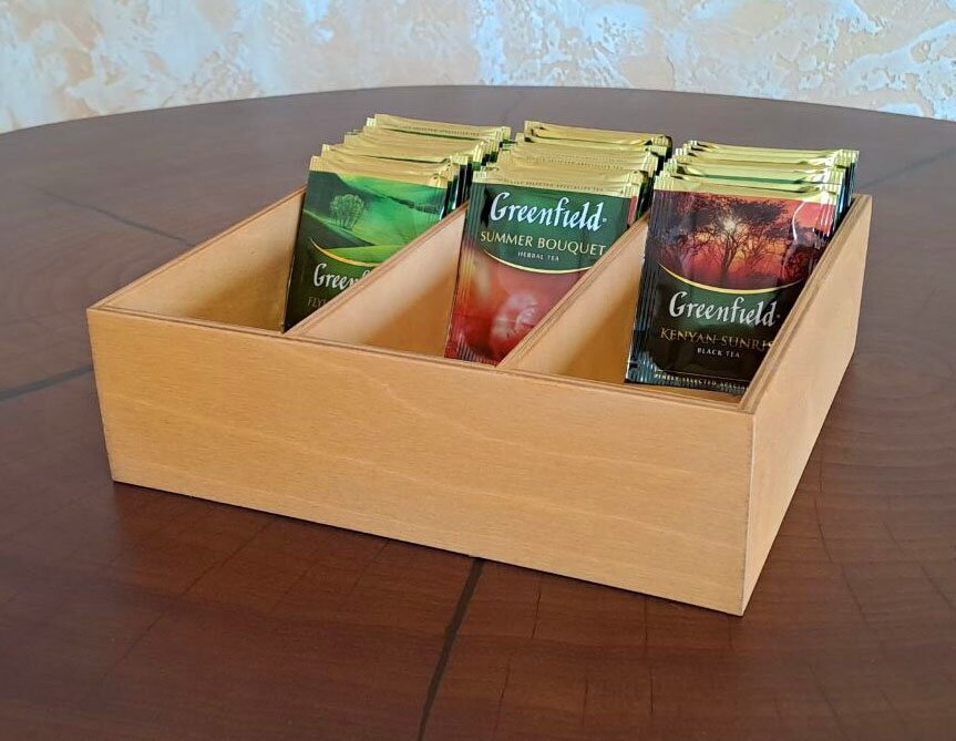Подставка для чайных пакетиков светло-коричневая - фотография № 6