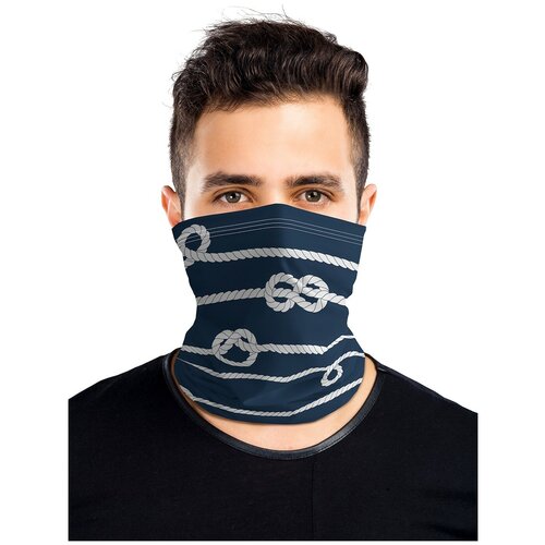 фото Универсальный бафф маска "веревочный узор" joyarty