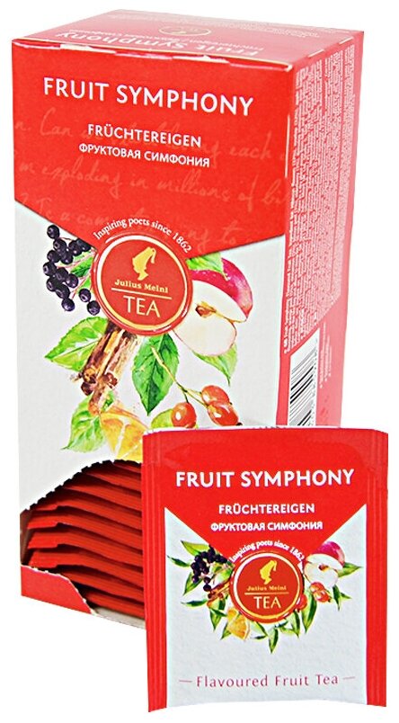 Чай Julius Meinl Fruit Symphony (Фруктовая Симфония) в пакетиках 2x25шт - фотография № 5