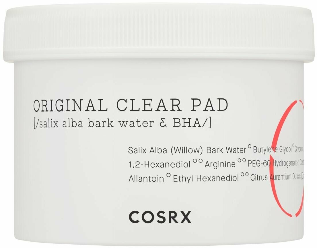 Очищающие пилинг-пэды для лица с BHA-кислотой Cosrx One Step Original Clear Pad 70 шт.