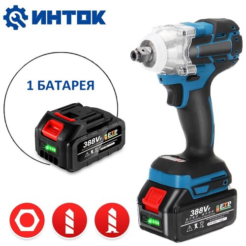 Гайковерт-винтоверт ударный PRO 380 Hm c АКБ-1шт 18V 40 Ah MAX LITHIUM Li-Ion и зарядкой адаптирован к 18V батареи Маkitа 518000₽