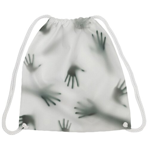 фото Joyarty рюкзак-мешок руки призраков bpa_22075, серый/черный