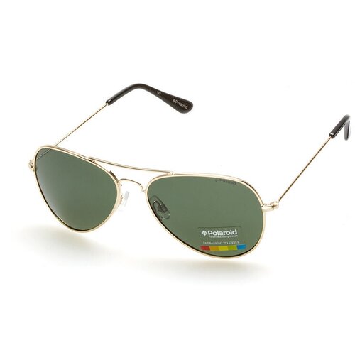 Солнцезащитные очки Polaroid, зеленый солнцезащитные очки polaroid квадратные оправа пластик для мужчин коричневый