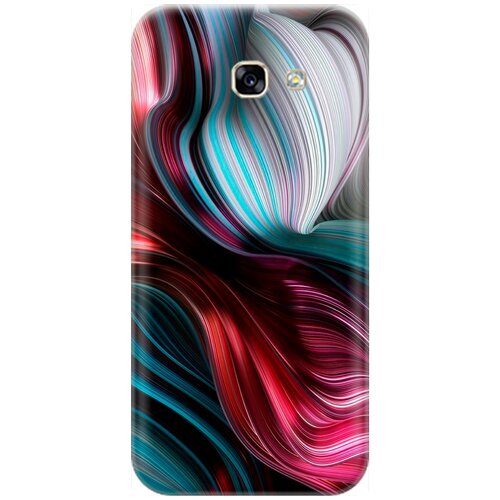 фото Силиконовый чехол на samsung galaxy a5 (2017) / самсунг а5 2017 с принтом "разноцветные изгибы" re:pa