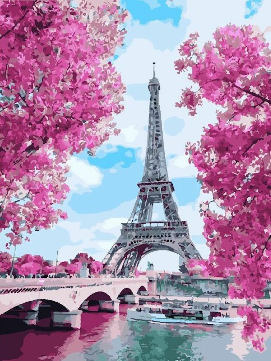 Картина по номерам Весенний Париж 40х50 см АртТойс